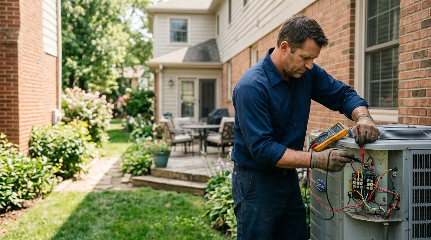 HVAC technician working near Greenfield, OH